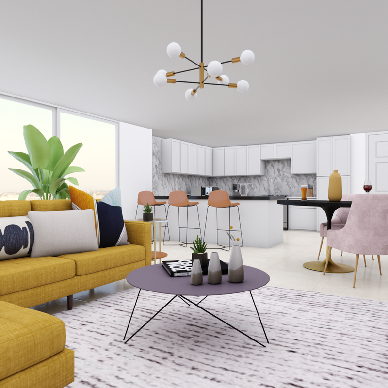 Midcentury Modern Living Room Design by Havenly Interior Designer Hadasa