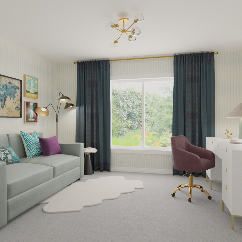 Modern, Transitional Office Design by Havenly Interior Designer Tracy