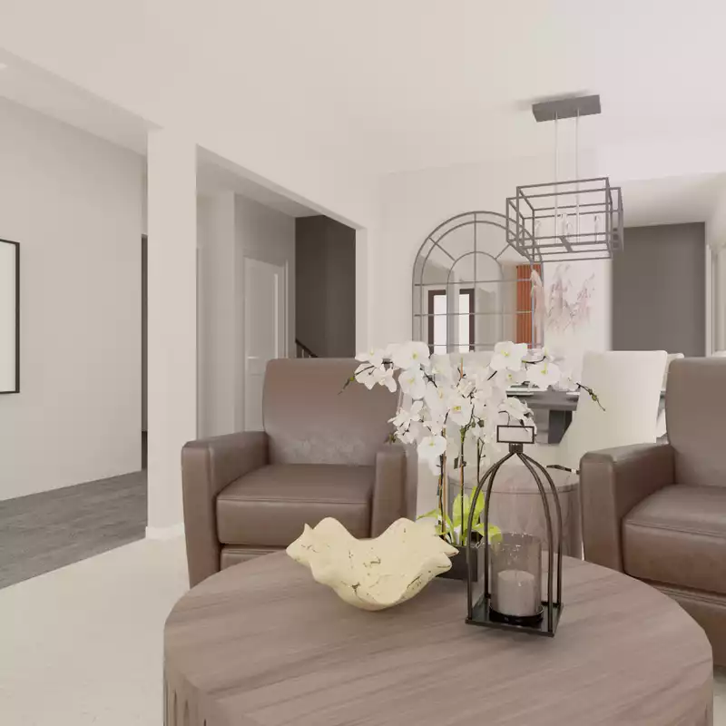 Contemporary, Industrial Living Room Design by Havenly Interior Designer Danielle