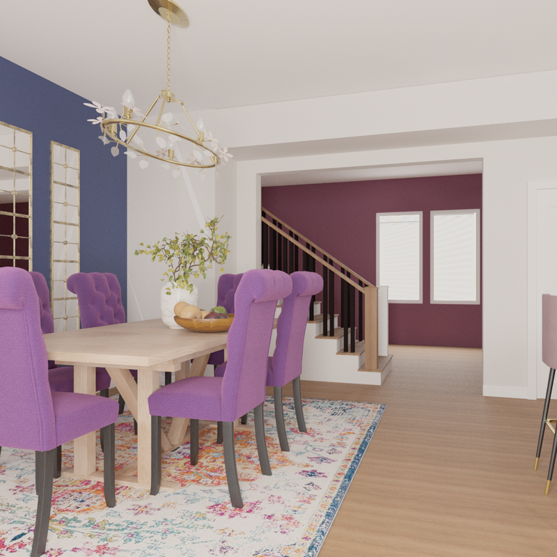 Eclectic Dining Room Design by Havenly Interior Designer Maura
