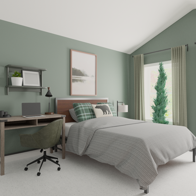 Industrial, Rustic Bedroom Design by Havenly Interior Designer Trenton