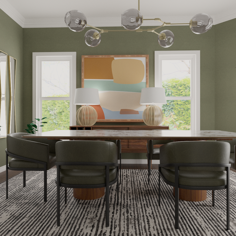 Modern, Minimal Dining Room Design by Havenly Interior Designer Danielle