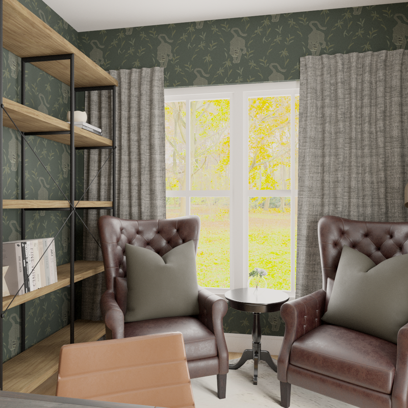 Traditional, Library Office Design by Havenly Interior Designer Danielle