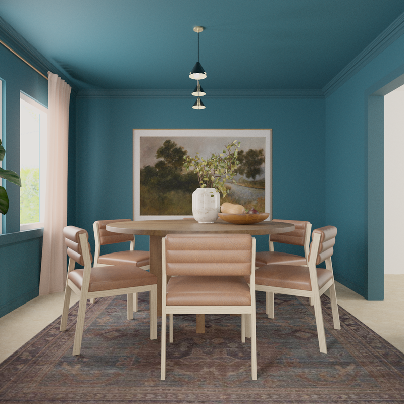 Classic, Eclectic Dining Room Design by Havenly Interior Designer Alix