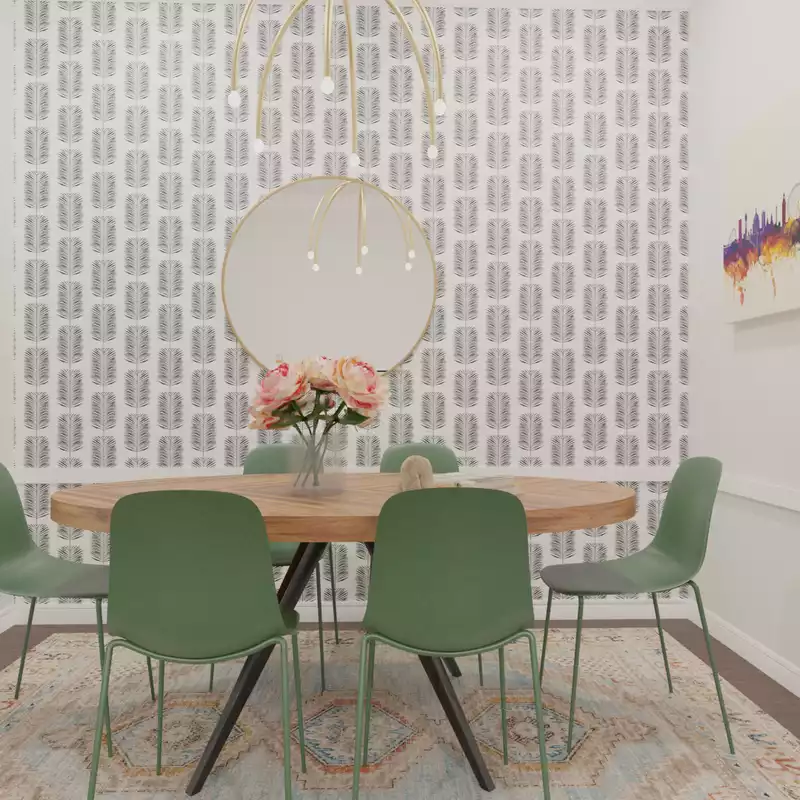 Modern, Midcentury Modern Dining Room Design by Havenly Interior Designer Danielle