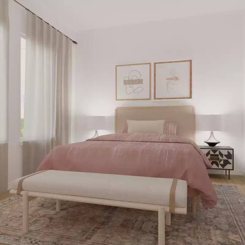 Modern, Eclectic, Bohemian Bedroom Design by Havenly Interior Designer Danielle