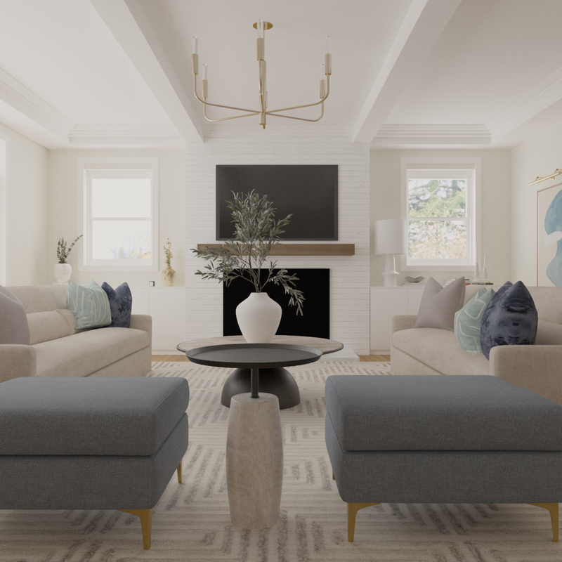 Classic Contemporary Not Sure Yet Design by Havenly Interior Designer Maura