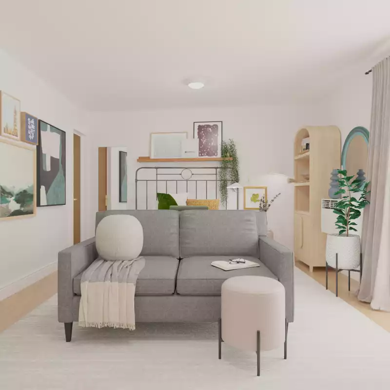 Classic, Eclectic, Transitional, Minimal Living Room Design by Havenly Interior Designer Andrew