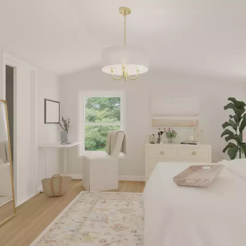 Coastal, Transitional Bedroom Design by Havenly Interior Designer Amy