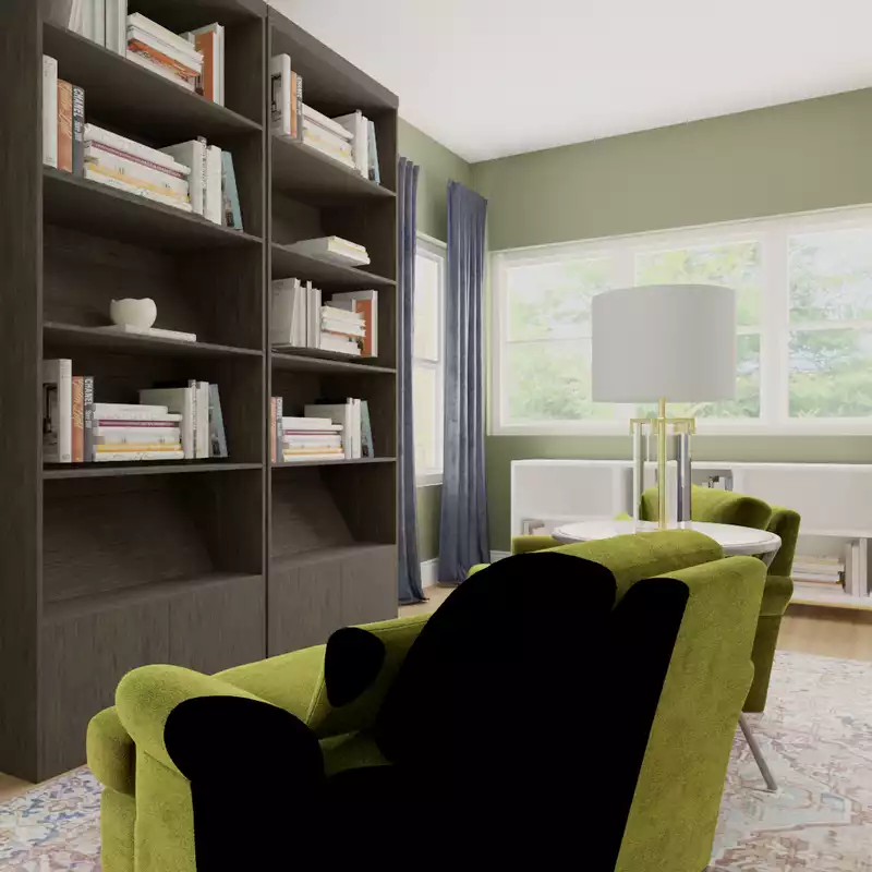 Classic, Eclectic, Library, Global Reading Room Design by Havenly Interior Designer Danielle