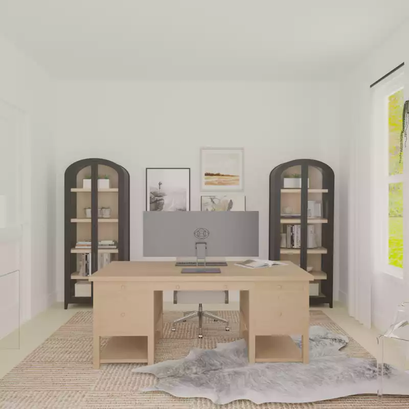 Eclectic, Inspired Modern, Parisian Modern, California Cool Office Design by Havenly Interior Designer Danielle