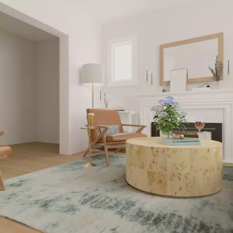 Classic, Coastal, California Cool Living Room Design by Havenly Interior Designer Amy