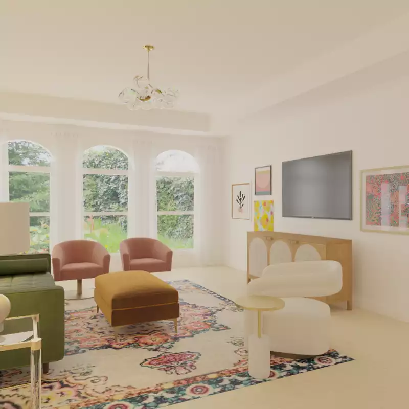 Eclectic, Artful Eclectic Living Room Design by Havenly Interior Designer Danielle