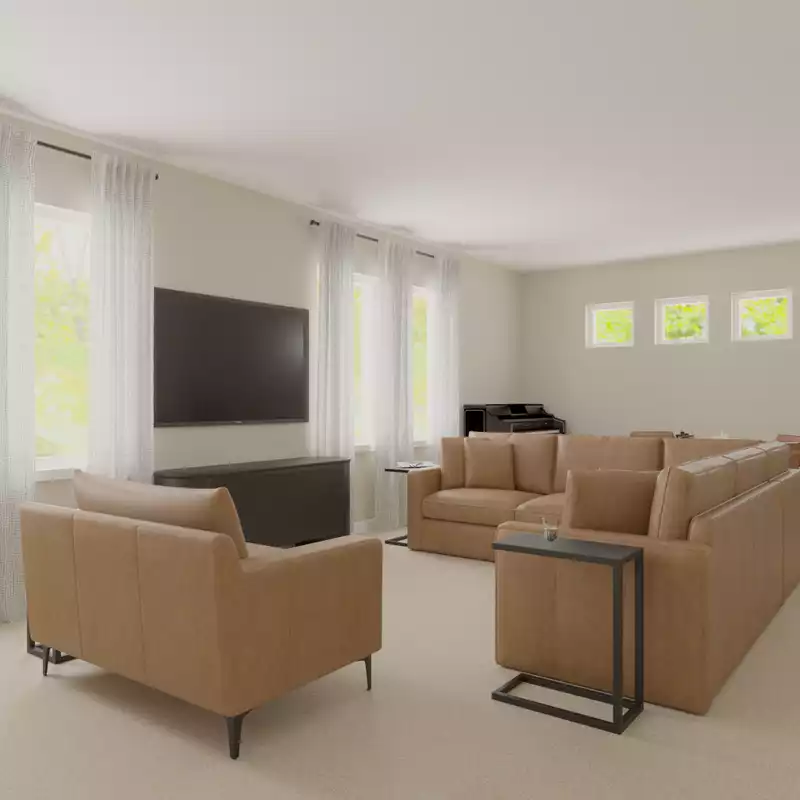 Classic, Warm Transitional Living Room Design by Havenly Interior Designer Marisa