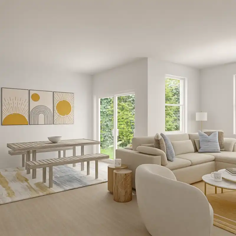 Midcentury Scandi, Organic Modern Living Room Design by Havenly Interior Designer Mary