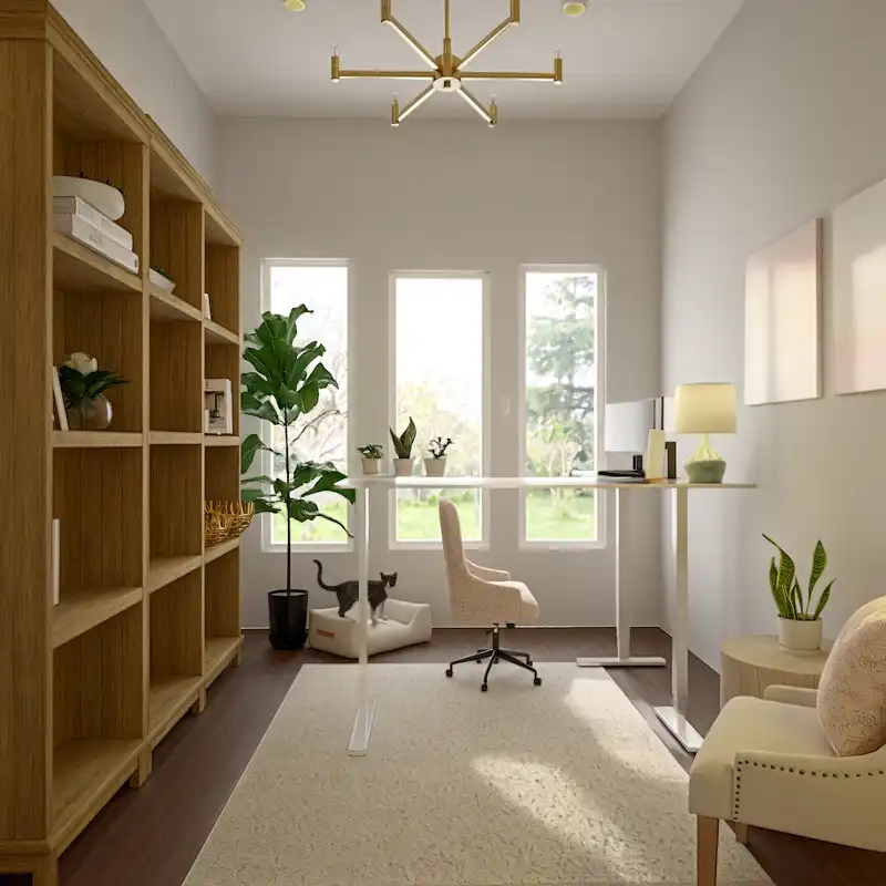 Modern, Classic, Organic Modern Office Design by Havenly Interior Designer Danielle