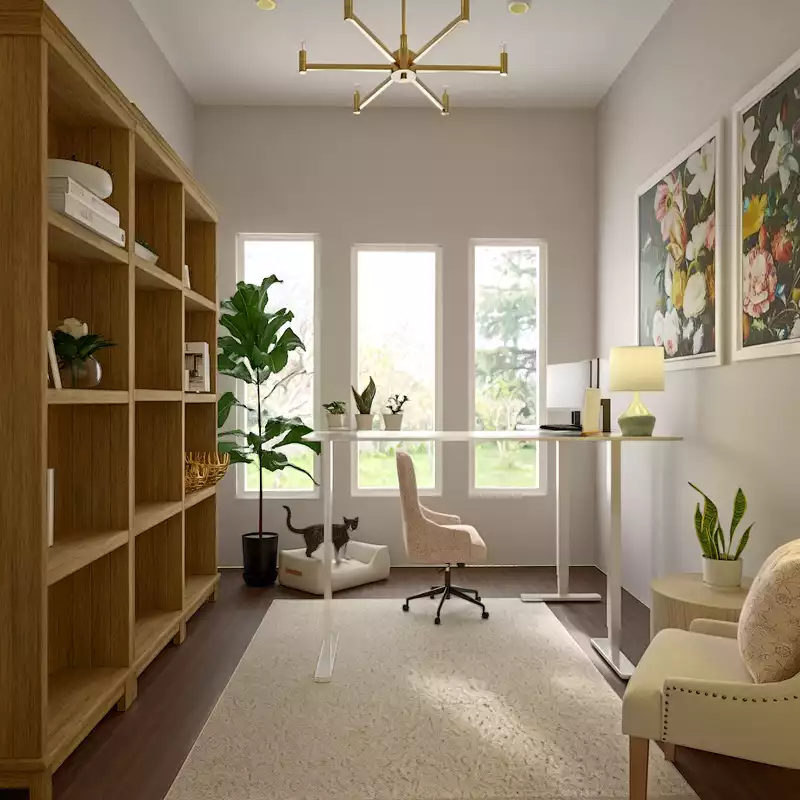 Modern, Classic, Organic Modern Office Design by Havenly Interior Designer Danielle