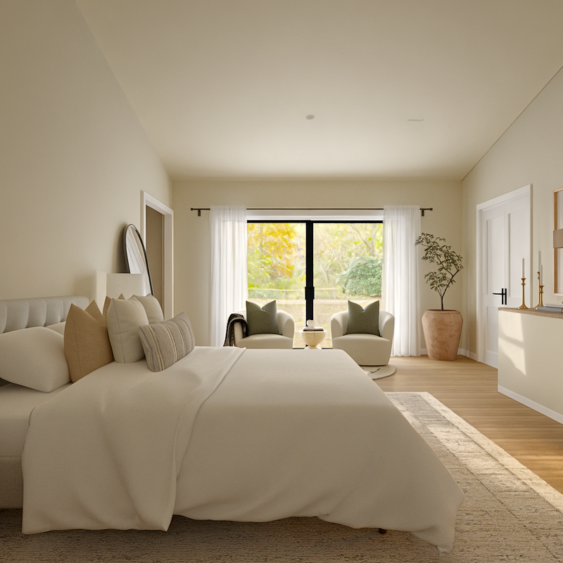 Transitional, Organic Modern, Warm Transitional, Classic Coastal Bedroom Design by Havenly Interior Designer Tara