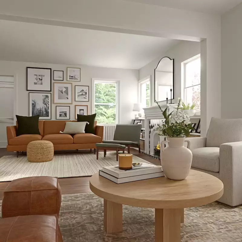 Modern, Organic Modern, Modern Cottage Living Room Design by Havenly Interior Designer Vye