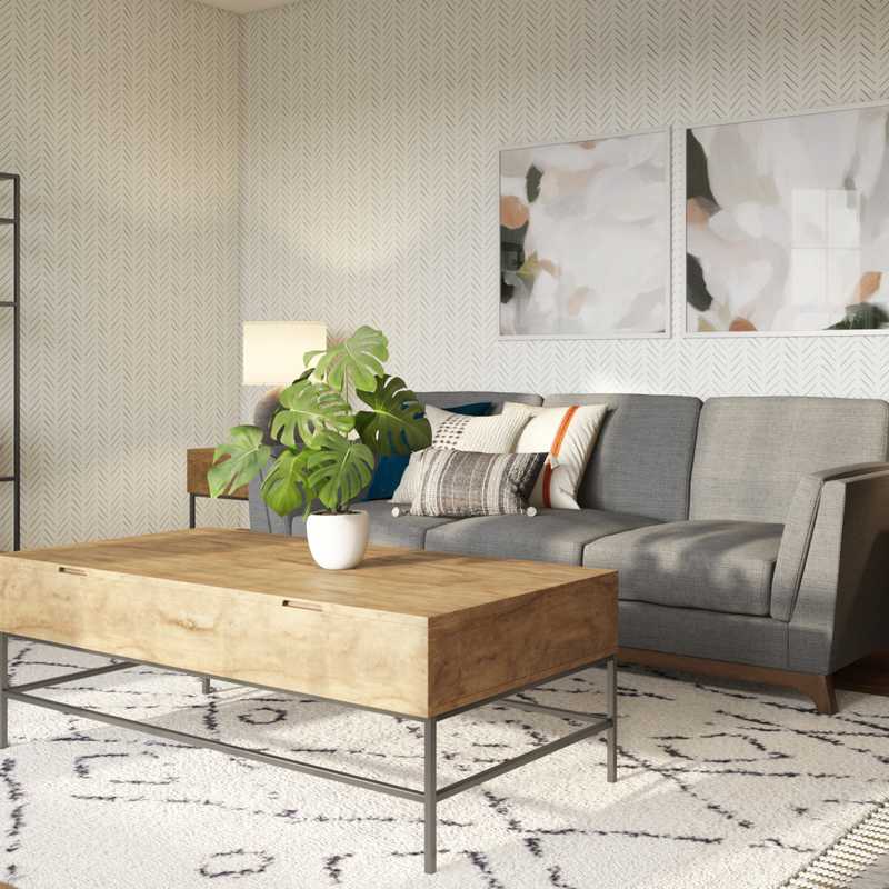 Eclectic Living Room Design by Havenly Interior Designer Ana