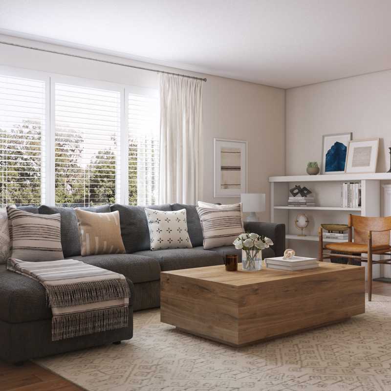 Contemporary, Modern Living Room Design by Havenly Interior Designer Natalie