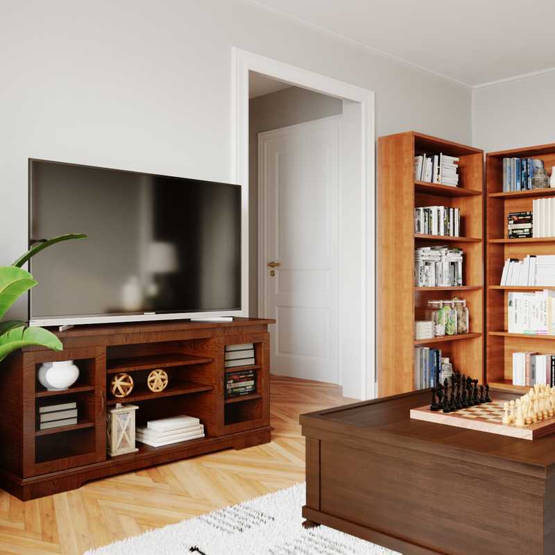 Bohemian, Scandinavian Living Room Design by Havenly Interior Designer Alyssa