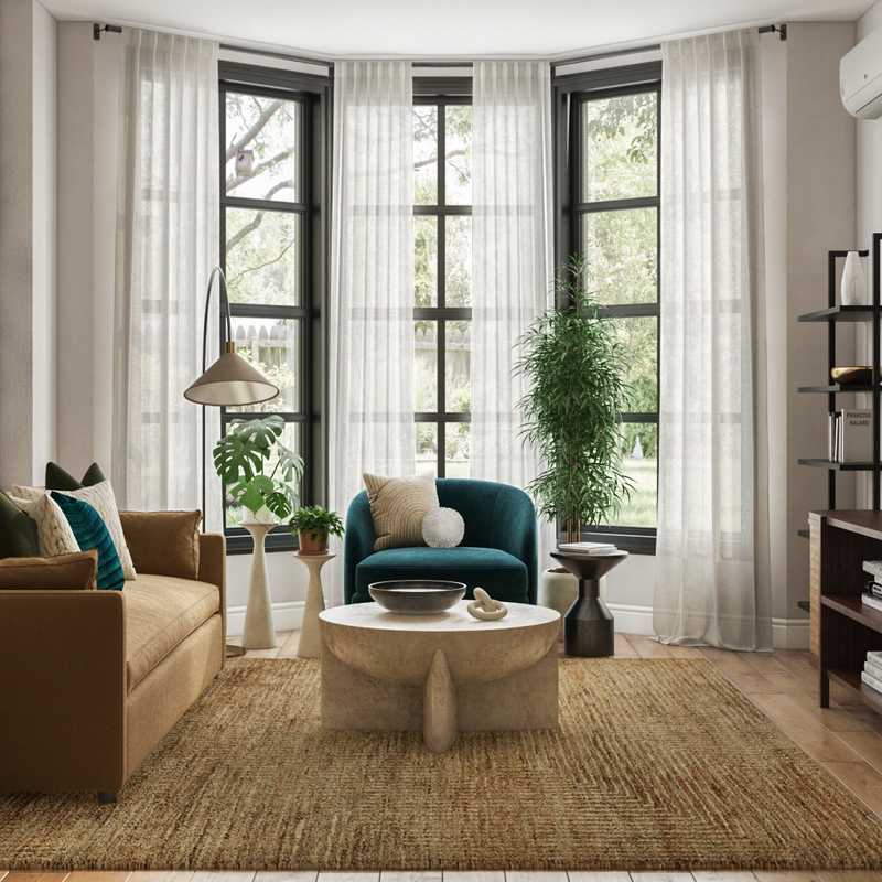 Contemporary, Minimal Living Room Design by Havenly Interior Designer Amanda