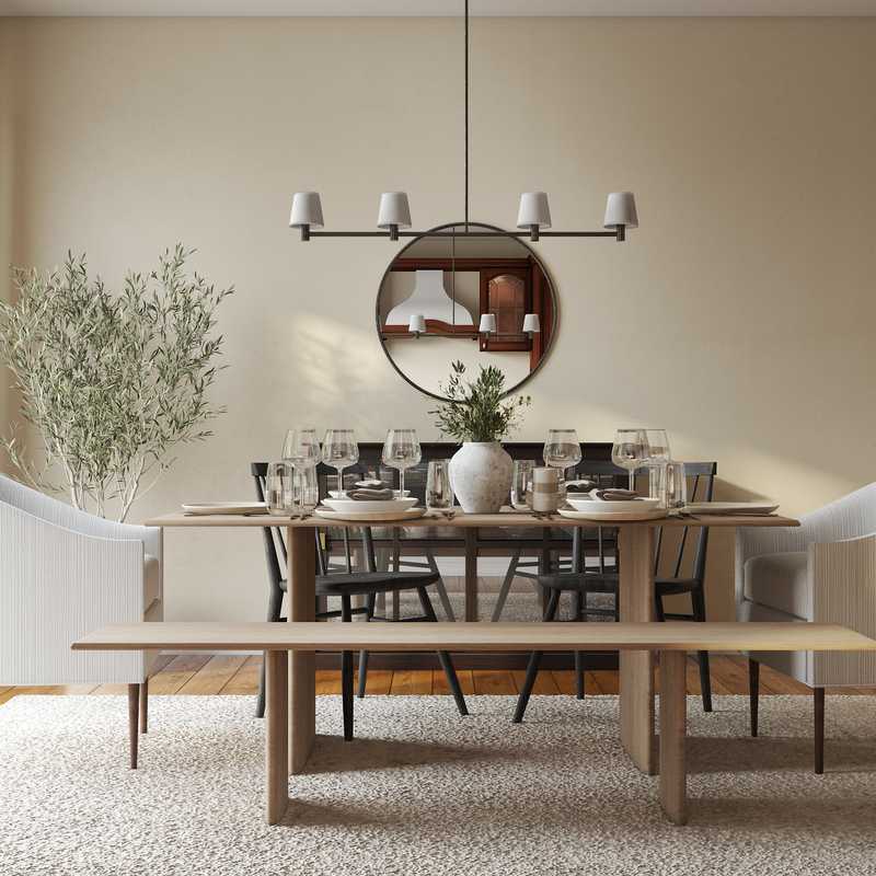 Modern, Bohemian, Coastal, Industrial, Farmhouse Dining Room Design by Havenly Interior Designer Nicole