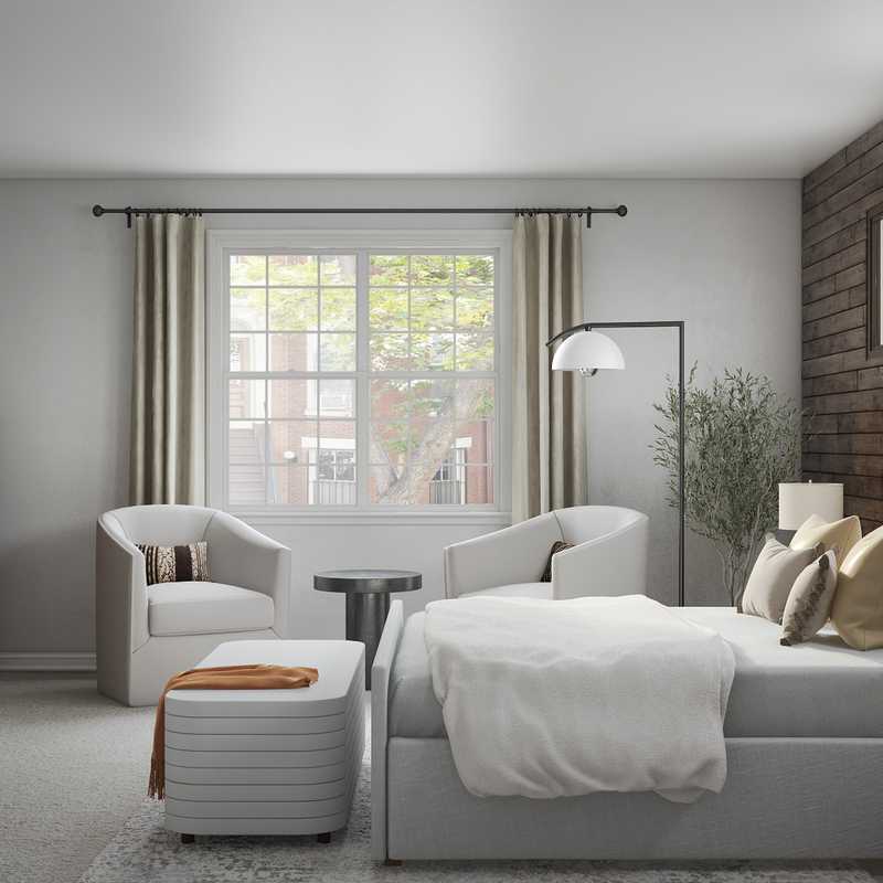 Contemporary, Bohemian Bedroom Design by Havenly Interior Designer Astrid