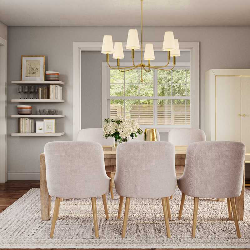 Contemporary, Modern, Classic, Transitional Dining Room Design by Havenly Interior Designer Stacy