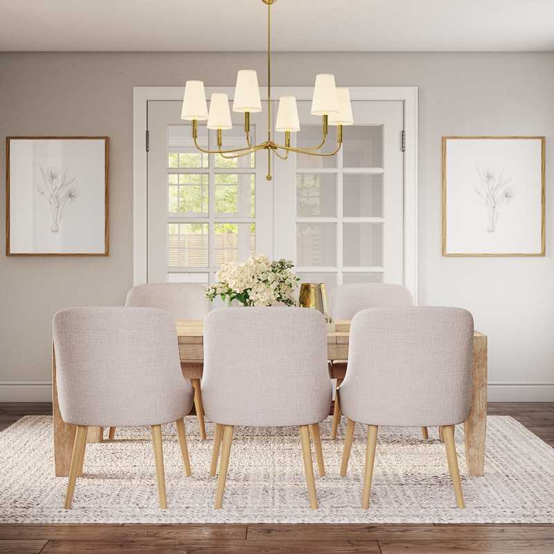 Contemporary, Modern, Classic, Transitional Dining Room Design by Havenly Interior Designer Stacy