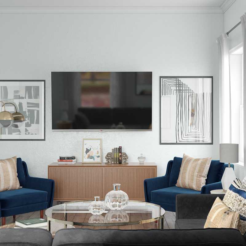 Modern, Eclectic, Midcentury Modern Playroom Design by Havenly Interior Designer Rebecca