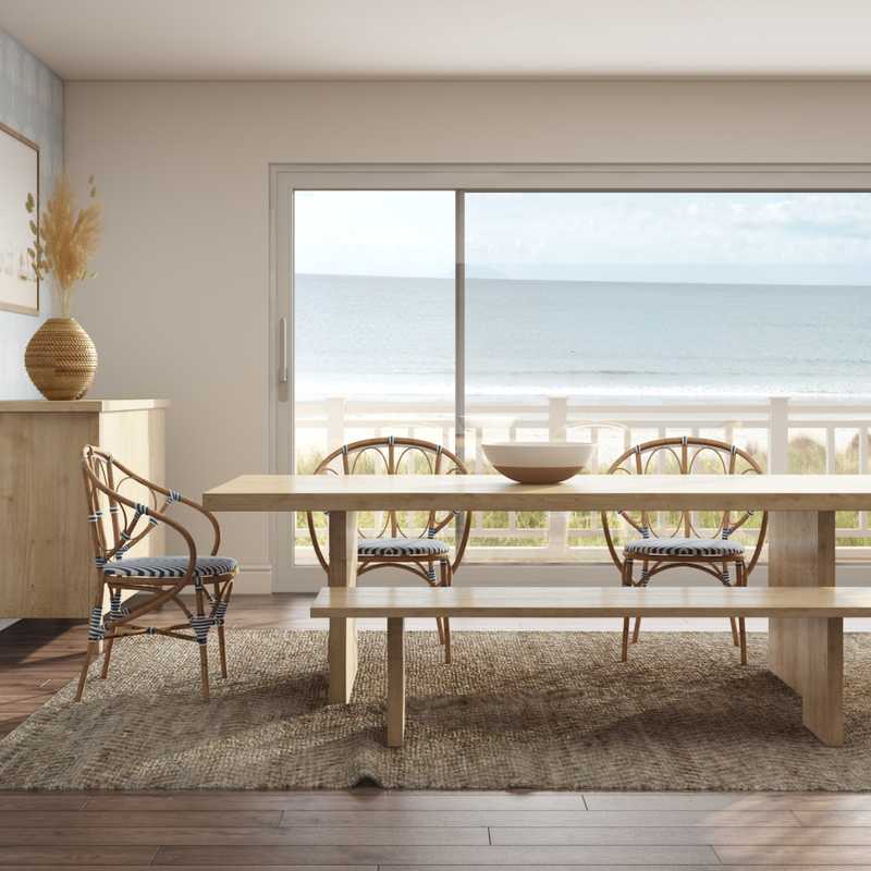 Modern, Eclectic, Bohemian, Coastal, Scandinavian Dining Room Design by Havenly Interior Designer Sara