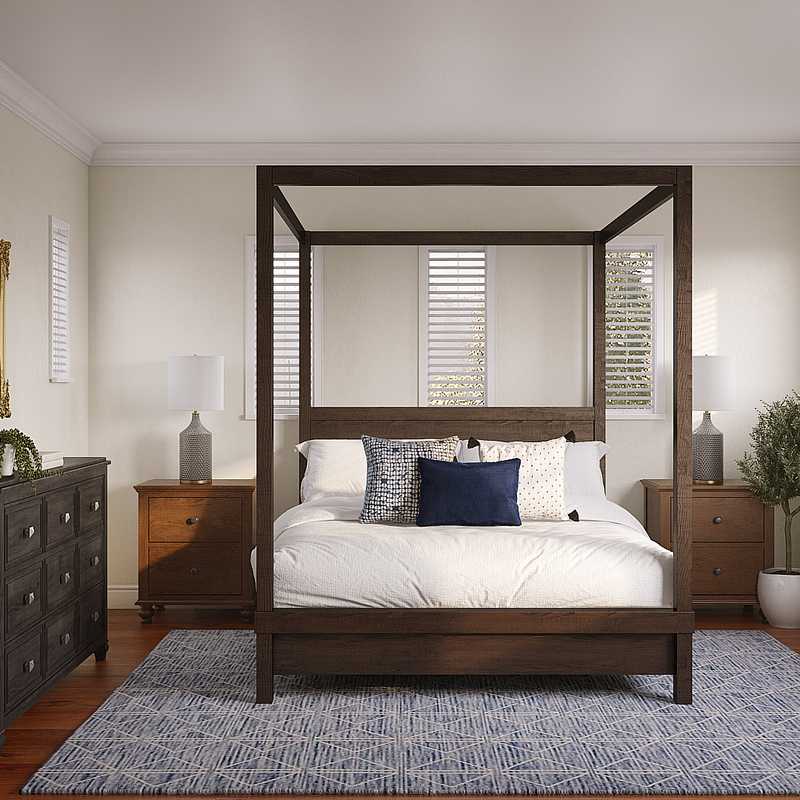 Farmhouse Bedroom Design by Havenly Interior Designer Lauren