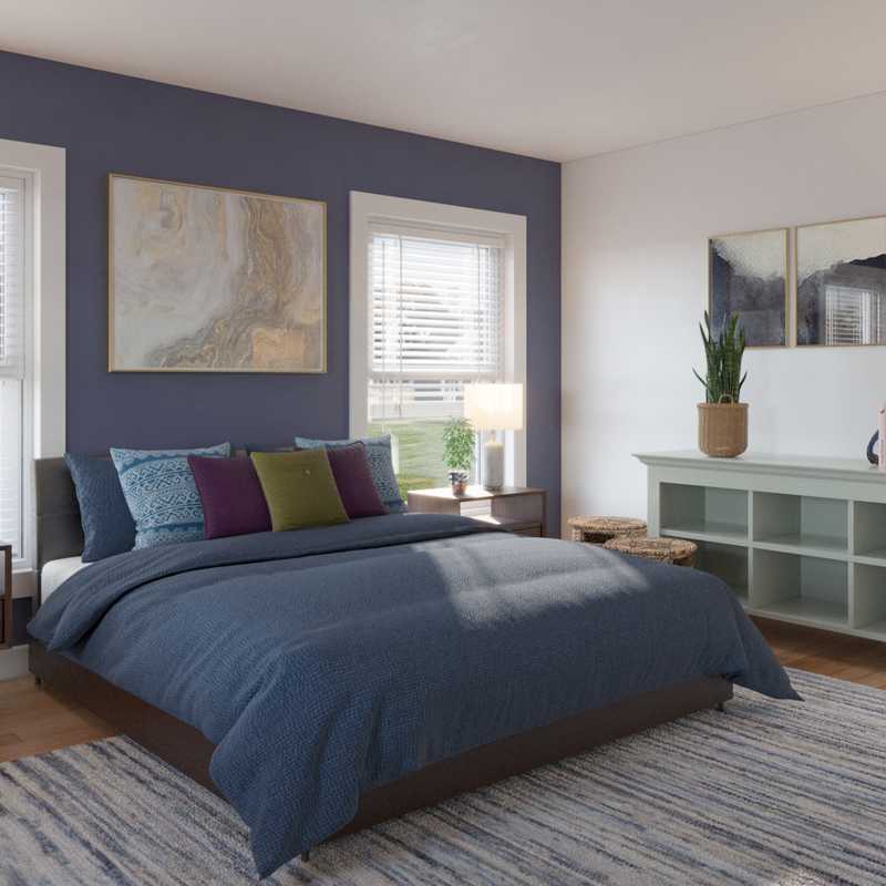 Eclectic, Glam Bedroom Design by Havenly Interior Designer Katiana