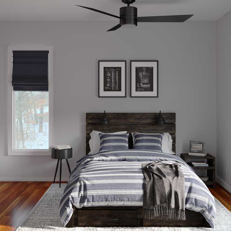 Industrial Bedroom Design by Havenly Interior Designer Sawyer