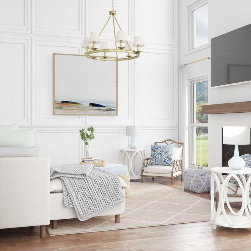 Classic, Coastal Living Room Design by Havenly Interior Designer Arissa
