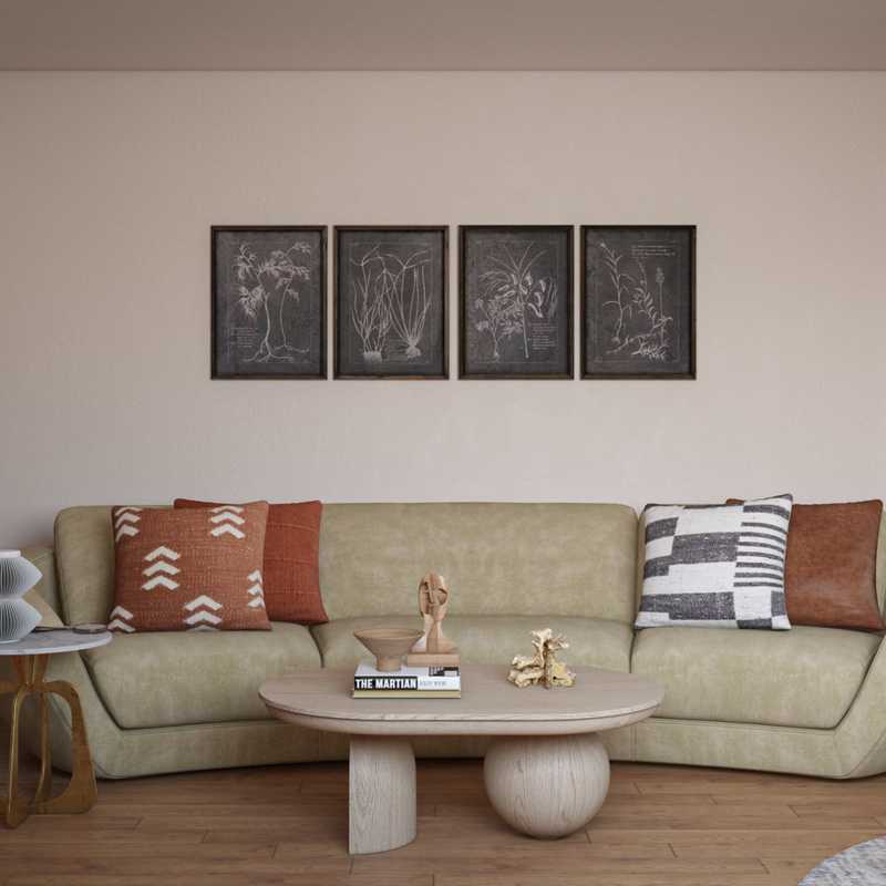 Contemporary Living Room Design by Havenly Interior Designer Ashanti