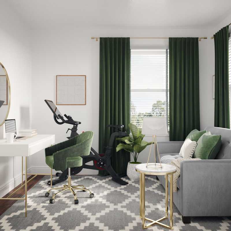 Classic, Midcentury Modern Office Design by Havenly Interior Designer Maria