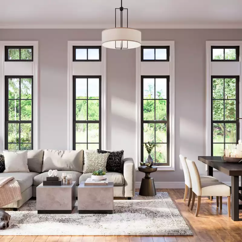 Modern, Transitional Living Room Design by Havenly Interior Designer Anahita