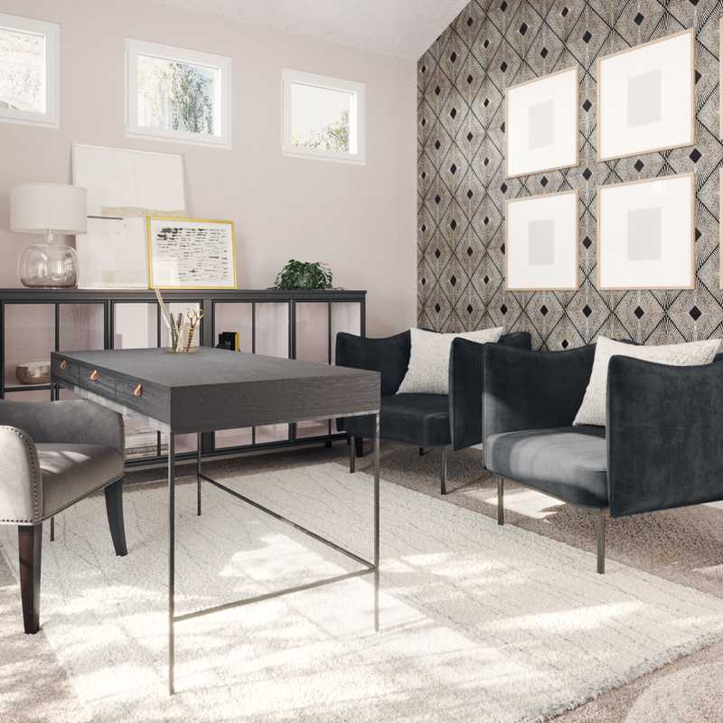 Transitional Office Design by Havenly Interior Designer Jennifer