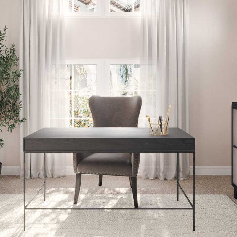 Transitional Office Design by Havenly Interior Designer Jennifer