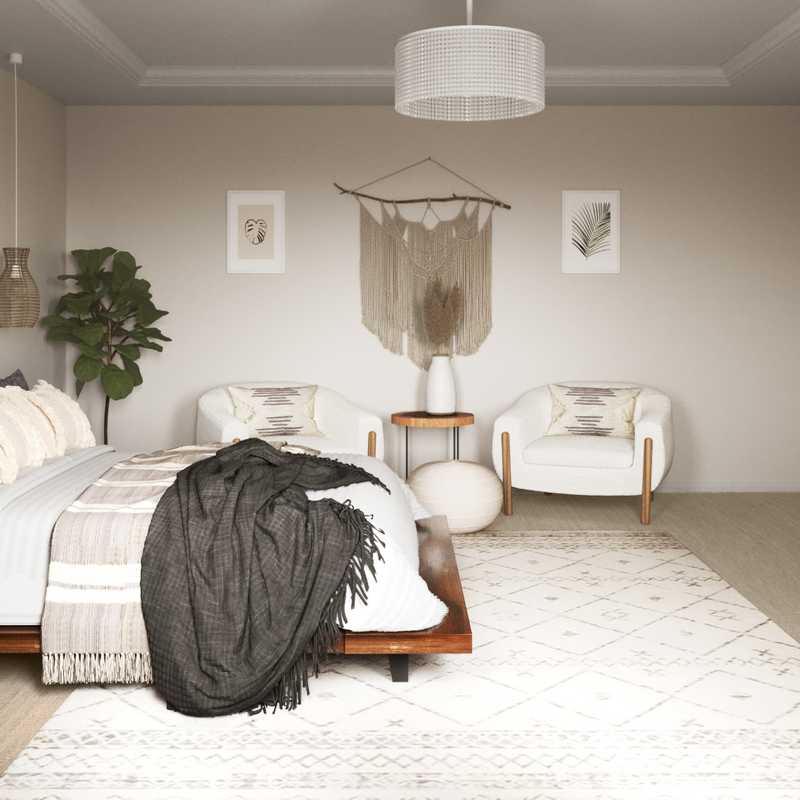 Bohemian, Rustic, Scandinavian Bedroom Design by Havenly Interior Designer Hayley