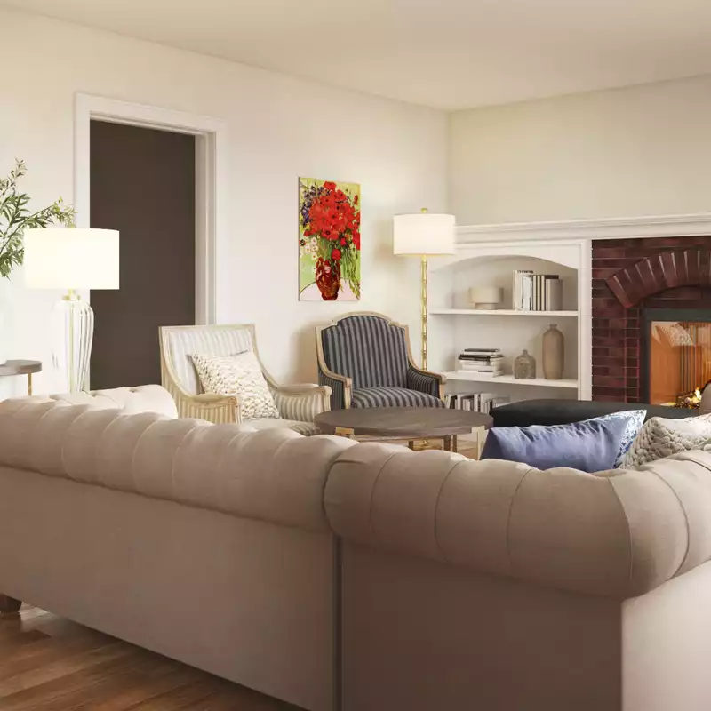 Classic, Traditional, Transitional Living Room Design by Havenly Interior Designer Karen