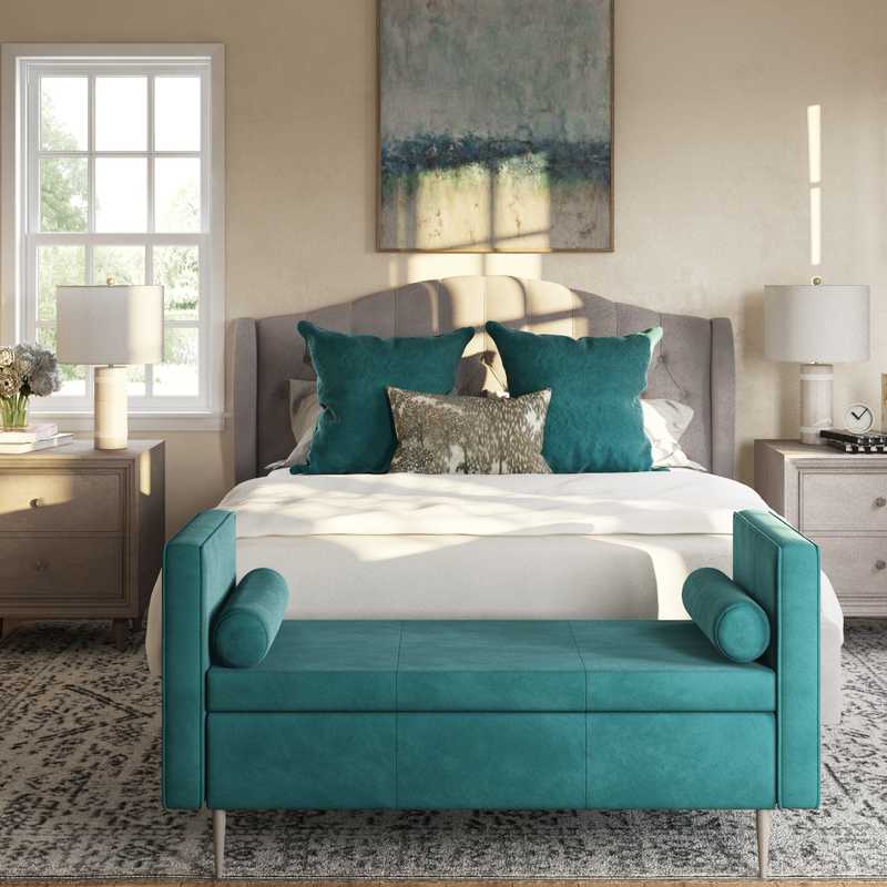 Transitional Bedroom Design by Havenly Interior Designer Sara