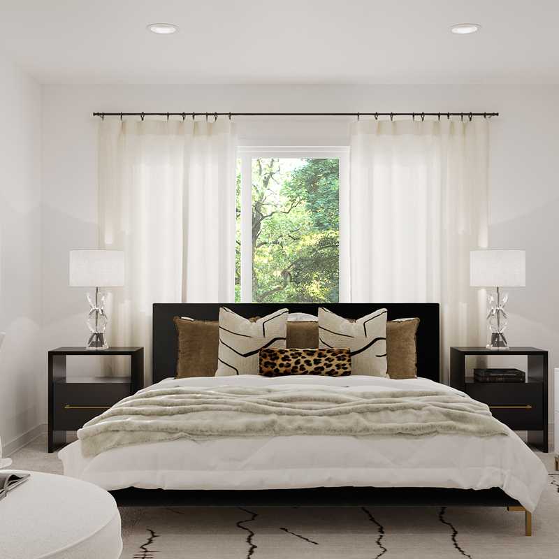Modern, Eclectic, Glam, Vintage Bedroom Design by Havenly Interior Designer Tara