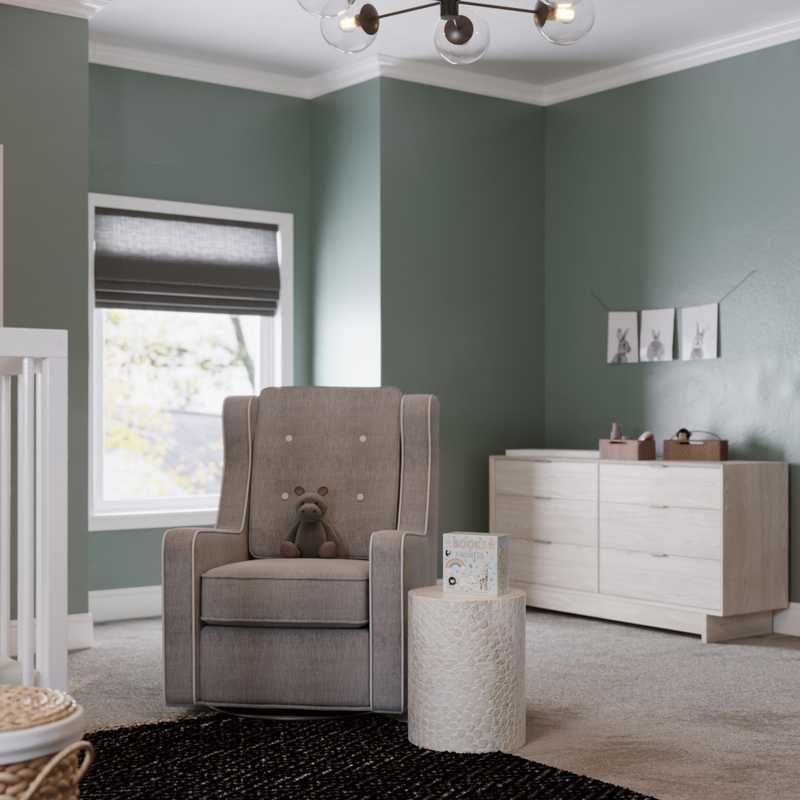 Contemporary, Modern, Bohemian, Scandinavian Nursery Design by Havenly Interior Designer Krysta