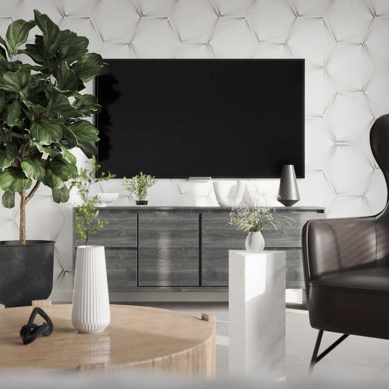 Contemporary, Modern, Midcentury Modern Living Room Design by Havenly Interior Designer Shereen