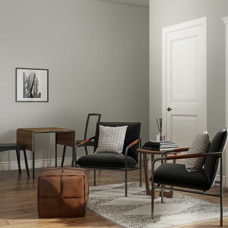 Bohemian, Scandinavian Living Room Design by Havenly Interior Designer Rachel
