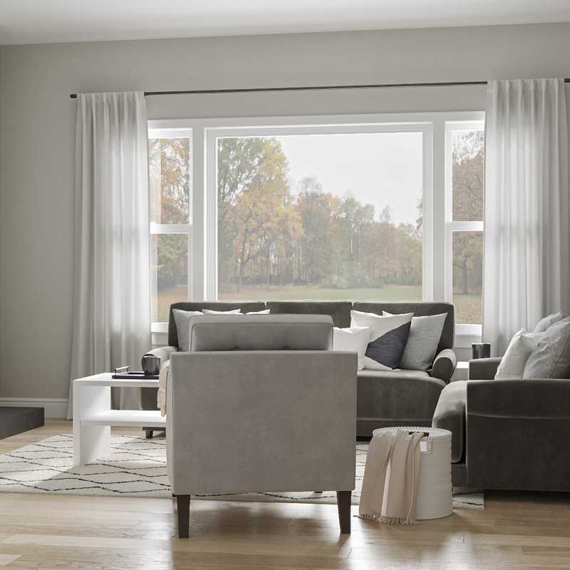 Classic, Traditional, Minimal Living Room Design by Havenly Interior Designer Katie